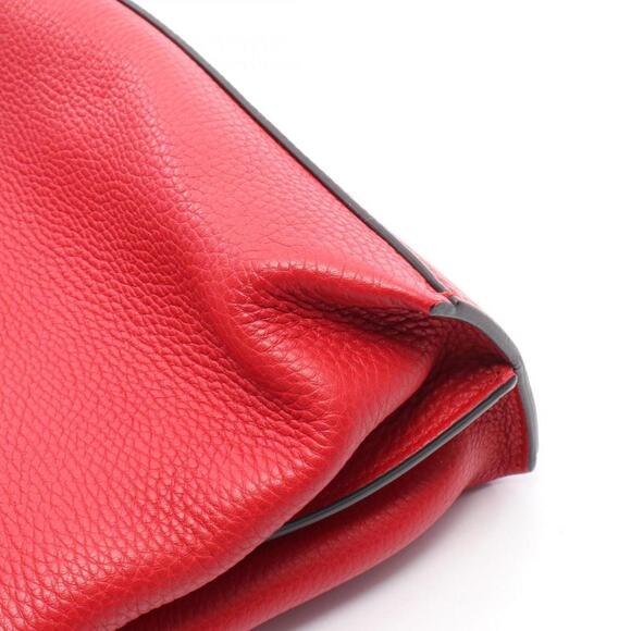 GUCCI Red Leather Bamboo Bag - Picture 8 of 8